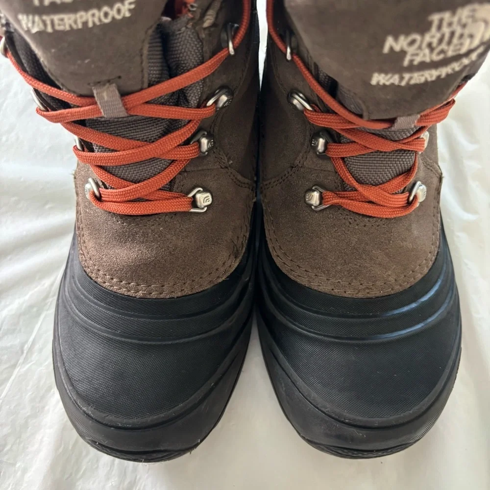 The North Face Chilkat Lace ll Waterproof Brown Black Boots SZ 4 Y Worn 4X